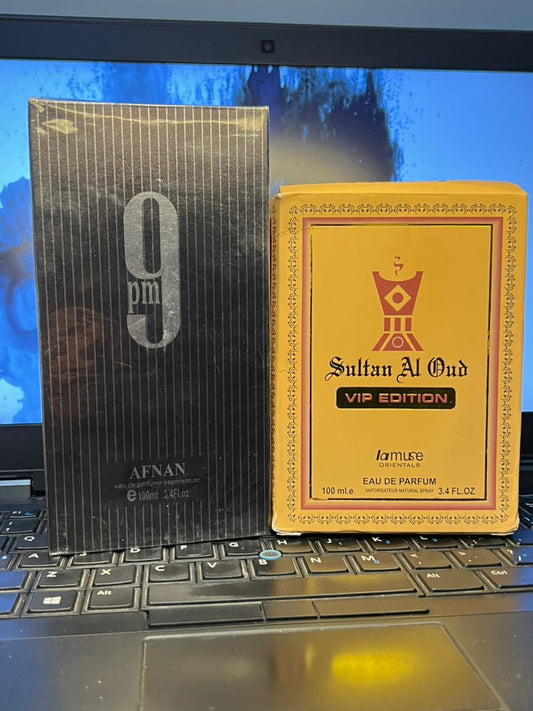 Sultan Ul Oud + Afnan 9PM Perfume Deal – 2 Premium Fragrances in Just Rs.3000 🔥