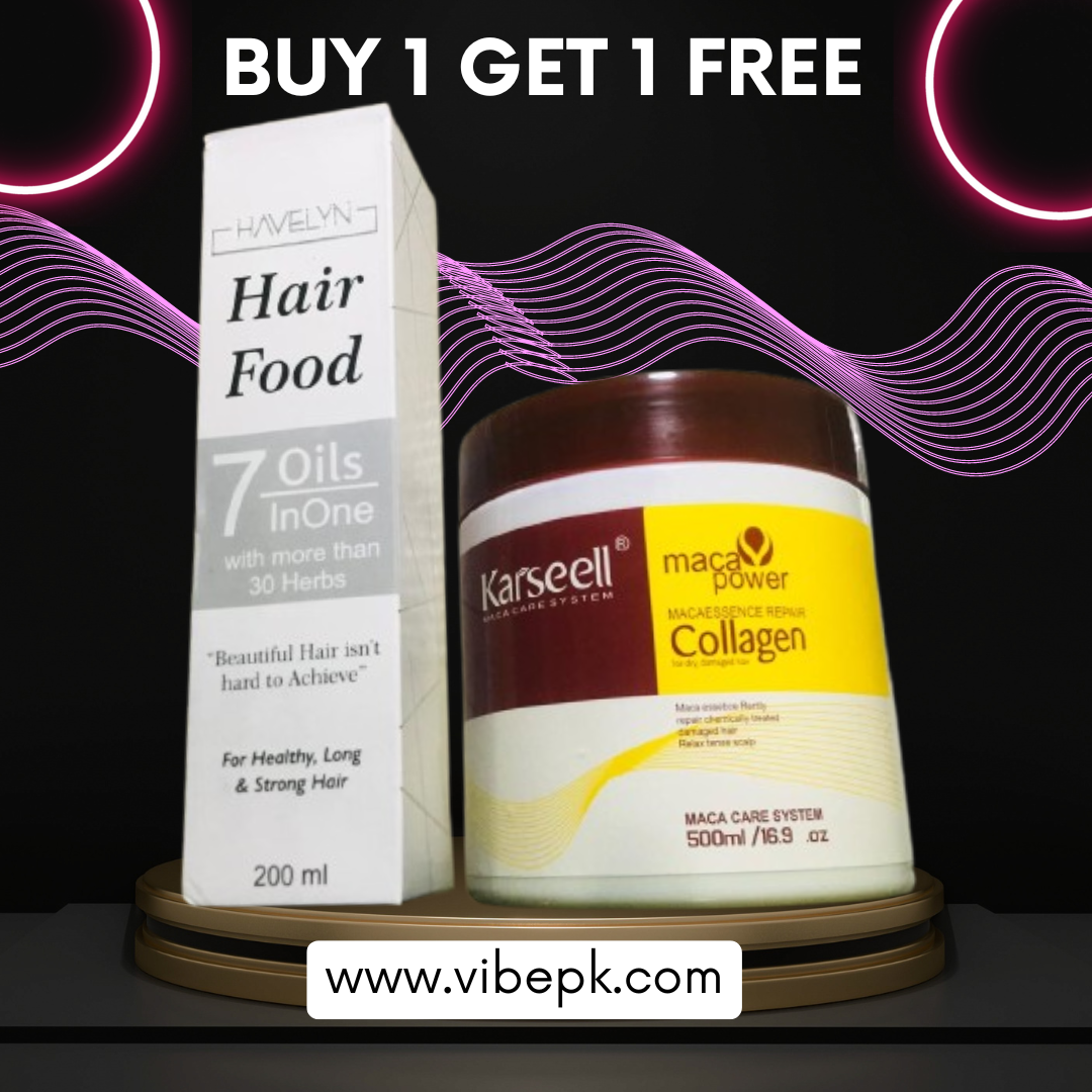 Buy 1 Get 1 Free / Buy Karseell Hair Mask Get Havelyn 7 in 1 Hair Food Oil Free - My Store