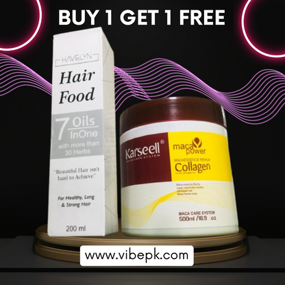 Buy 1 Get 1 Free / Buy Karseell Hair Mask Get Havelyn 7 in 1 Hair Food Oil Free - My Store