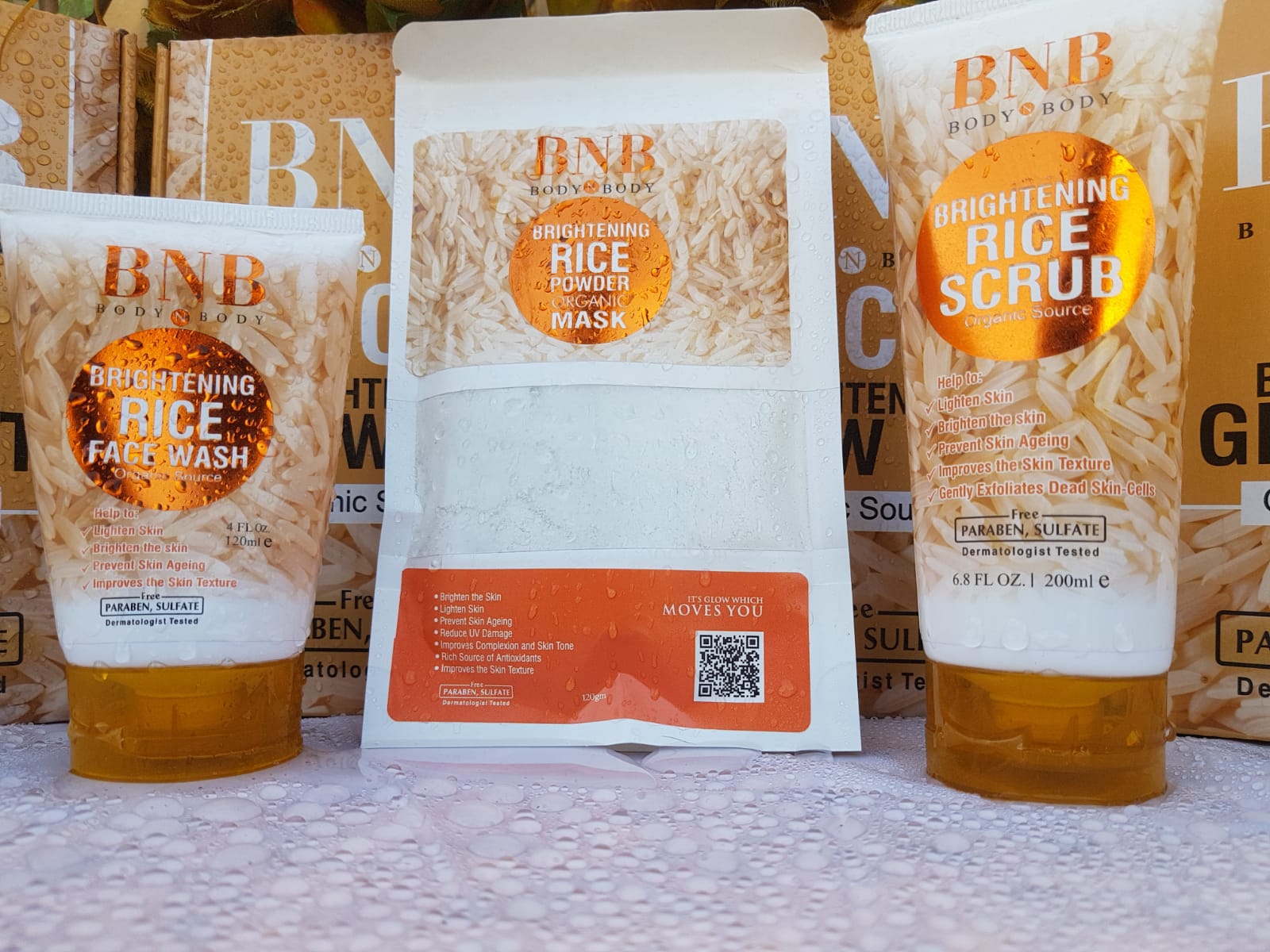 BNB Whitening Rice Extract Bright & Glow Kit - My Store