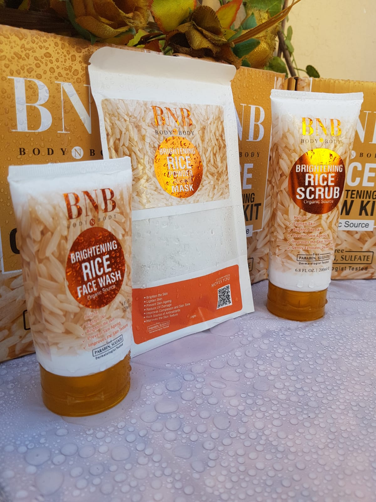 BNB Whitening Rice Extract Bright & Glow Kit - My Store