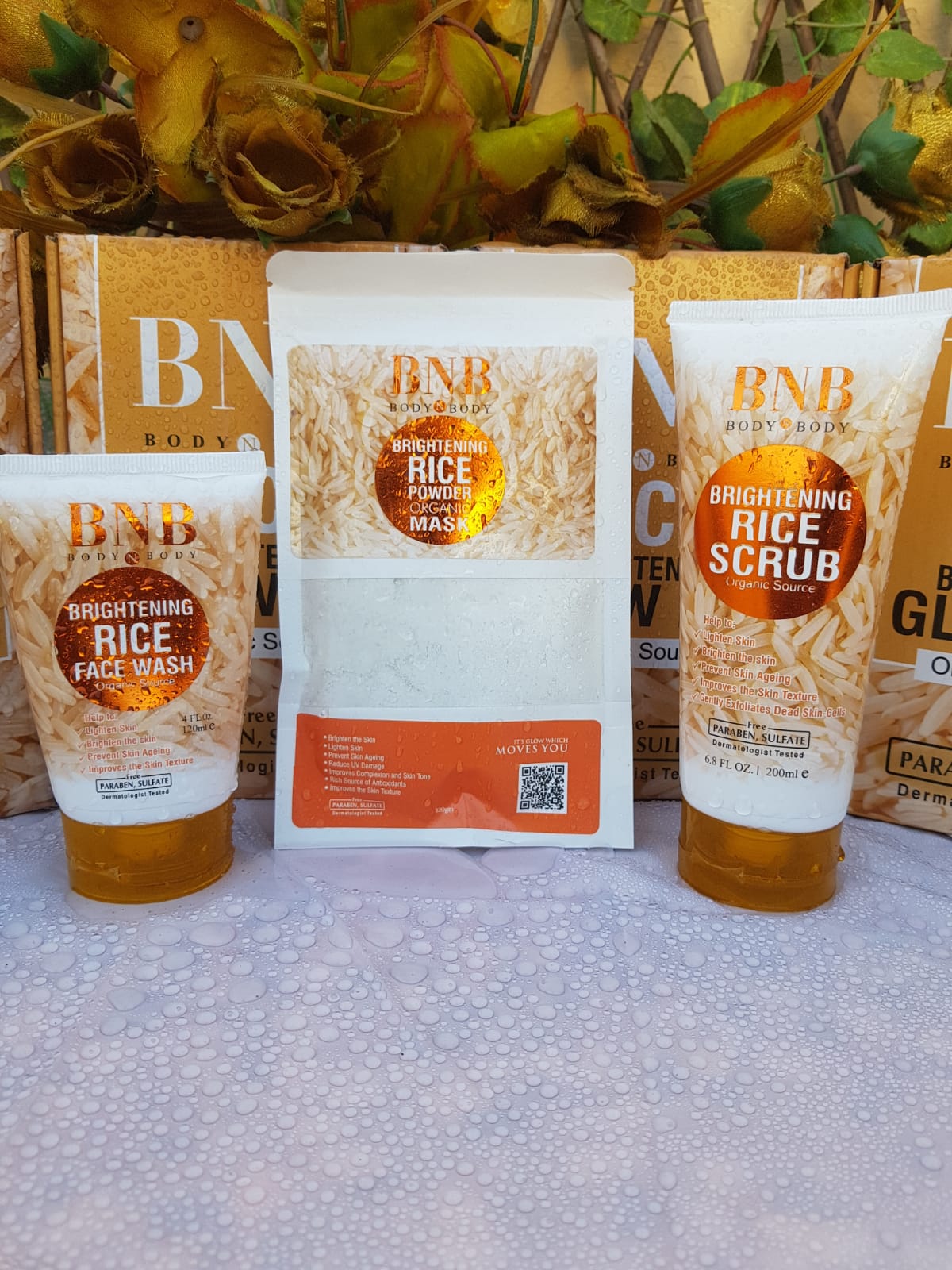 BNB Whitening Rice Extract Bright & Glow Kit - My Store