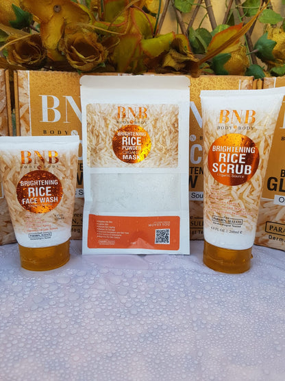 BNB Whitening Rice Extract Bright & Glow Kit - My Store