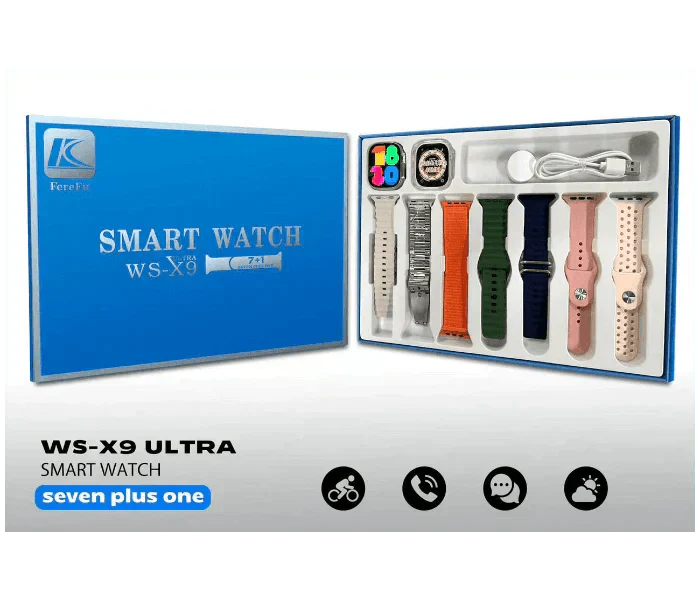 WS X9 Ultra Smart Watch 7 Belt Series 8 Original - Vibe Pk