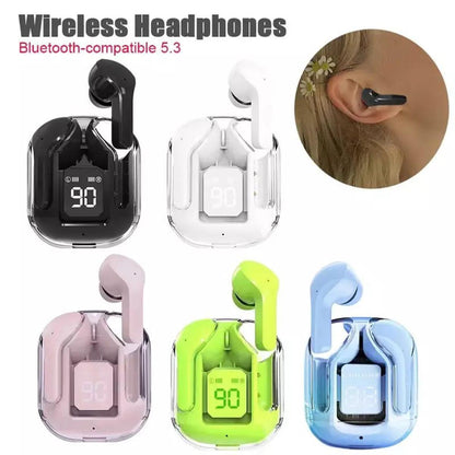 Air 31 Earbuds Wireless Crystal Transparent Body ( Random Color ) - Vibe Pk